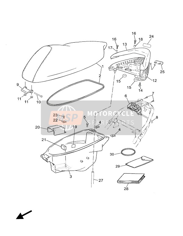 5RWF479600P9, Deckel, Yamaha, 0